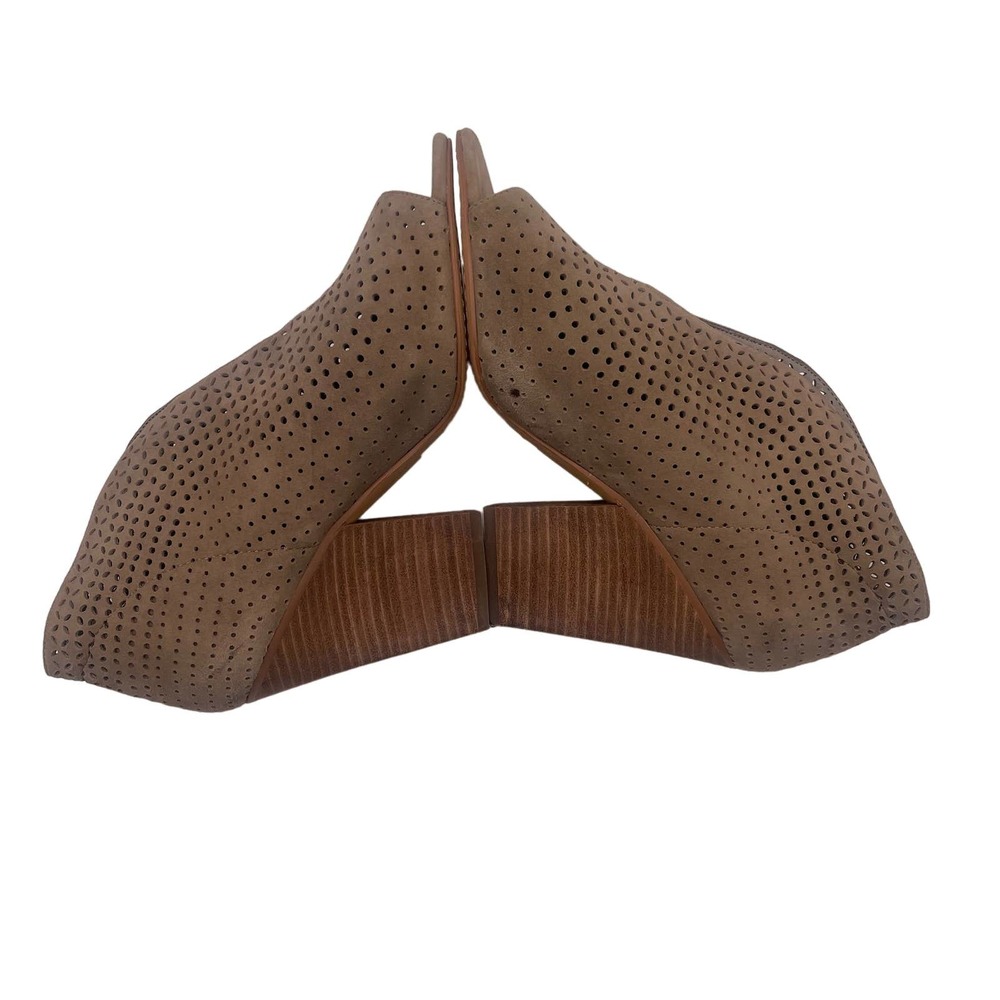 Vince Camuto Kainan Open Toe Bootie Tan Brown Sz 8 NWOT - Picture 5 of 12